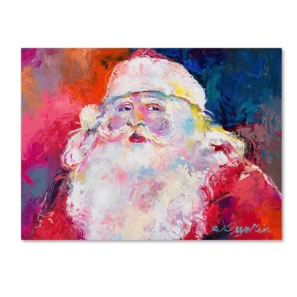 Richard Wallich 'Santa' Canvas Art, 18x24, Trademark Fine Art, Mfr#: ALI5906-C1824GG